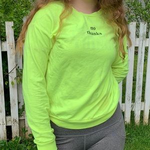Neon long sleeve shirt